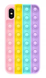 iPhone X/Xs - Pop It Fidget Skal - Multicolor