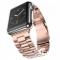 Lyxigt Metallarmband Apple Watch 42/44/45/49 mm Rosguld