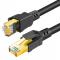 CableCreation 50 cm Cat8 40Gbps S/FTP Ntverkskabel Svart