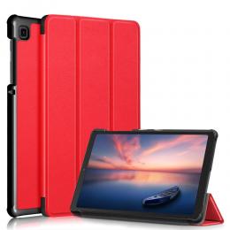 Samsung Galaxy Tab A7 Lite 8.7 - Tri-Fold Läder Fodral - Röd