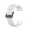 Suunto Silikon Armband Twill Textur (24mm) Vit