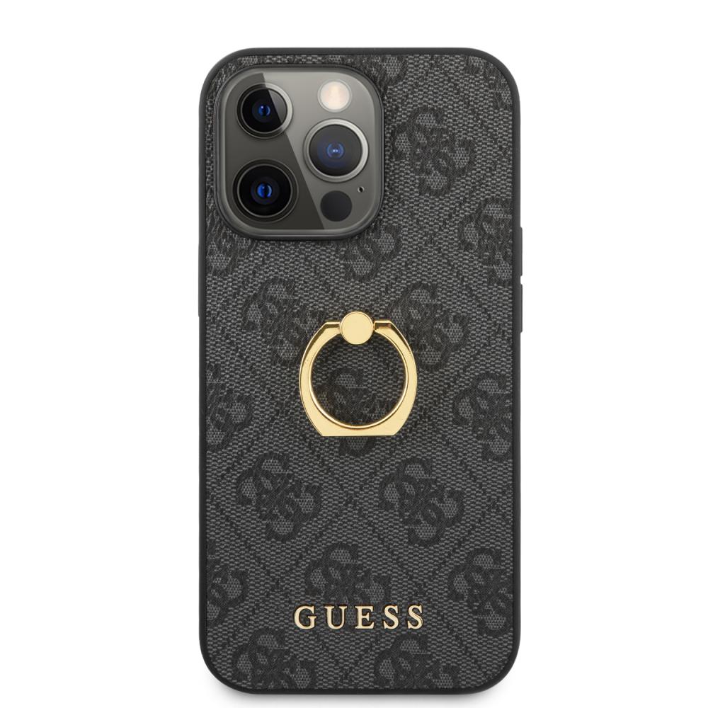 Guess iPhone 13 Pro Max Skal PU 4G Ringhllare Gr