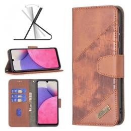 Samsung Galaxy A33 5G Fodral Krokodil Textur Brun
