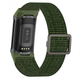 Fitbit Charge 6 / 5 Armband Justerbart Nylon Grön