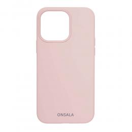 Onsala ONSALA iPhone 13 Pro Mobilskal Silikon Sand Pink - Teknikhallen.se