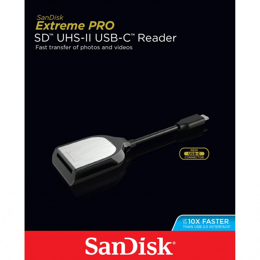 SanDisk Minneskortlsare USB-C fr SD UHS-I och UHS-II kort