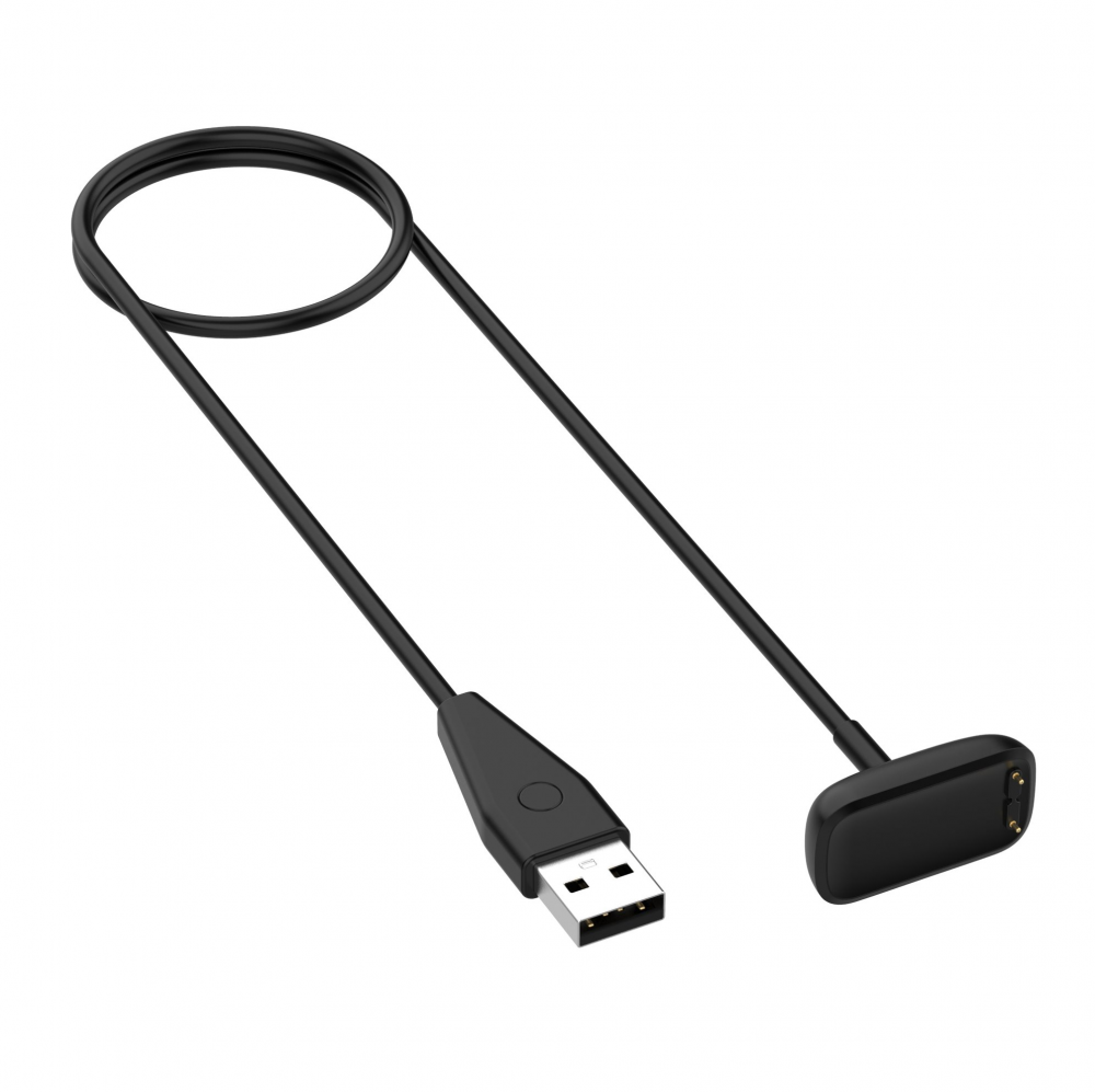 Tactical USB Laddare 1m Fitbit Luxe/Charge 5 Svart