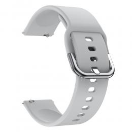  Silikon Armband För Smartwatch (20mm) - Grå - Teknikhallen.se