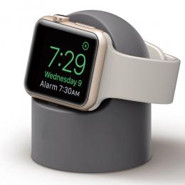 Apple Watch Silikon Stativ Grå
