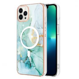 iPhone 15 Pro Skal MagSafe Marmor Grön