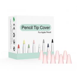  8-PACK Apple Pencil 1/2 Spetsskydd / Tip Cover Rosa - Teknikhallen.se