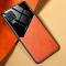 Samsung Galaxy A12 - Hybrid Skal Med Inbyggd Magnetplatta - Orange