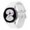 Silikon Armband Fr Samsung Galaxy Watch4 - Vit