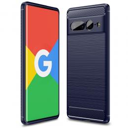 Google Pixel 7 Pro Skal Borstad Stål Textur Blå