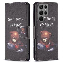 Galaxy S24 Ultra Fodral Med Tryck Dont Touch Bear