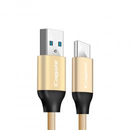 Cababi Cababi Type-C / USB-C Kabel 1M Quick Charge - Guld - Teknikhallen.se