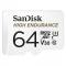 SanDisk SanDisk MicroSDXC 64 GB High Endurance med adapter - Teknikhallen.se