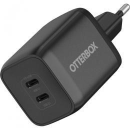 OtterBox 65W 2x USB-C PD/PPS Väggladdare Svart