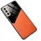Samsung Galaxy S21 Plus - Hybrid Skal Med Inbyggd Magnetplatta - Orange