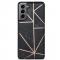 Samsung Galaxy S21 Plus - Geometriskt Marmor Skal - Svart