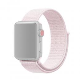 Nylon Loop Armband Justerbart Apple Watch 42/44/45/49 mm Ljus Rosa