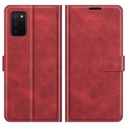 Samsung Galaxy A03s Fodral Läder Röd