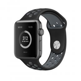 Armband i Silikon - Apple Watch 38/40/41 mm - Svart/Grå