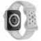 Sportarmband Dual-Color Apple Watch 42/44/45/49 mm (M/L) Gr/Vit