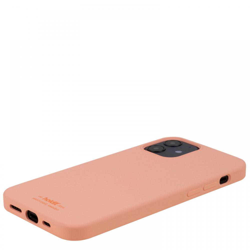 holdit iPhone 12/12 Pro Mobilskal Silikon Pink Peach