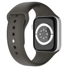 Apple Watch 38/40/41 mm Silikon Armband (S/M) Mörk Brun