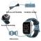 Sportarmband Dual-Color Apple Watch 42/44/45/49 mm (S/M) Bl/Svart