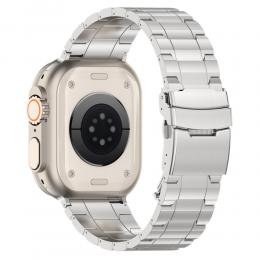 Apple Watch 42/44/45/49 mm Armband Steel Titanium Silver