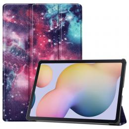 Samsung Galaxy Tab S7 Plus / Tab S8 Plus - Tri-Fold Fodral - Cosmic Space
