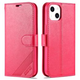 AZNS iPhone 14 Plus Fodral Läder Röd/Rosa