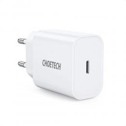 Choetech Choetech 25W USB-C Snabbladdare - Vit - Teknikhallen.se