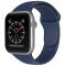 Apple Watch 42/44/45/49 mm Silikon Armband (M/L) Midnight Blue