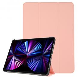 iPad Pro 11 (2018/2020/2021) - Tri-Fold Läder Fodral - Ljus Rosa