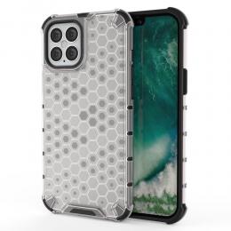 iPhone 12 Pro Max - Armor Honeycomb Textur - Vit
