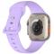 Silikon Armband Butterfly Apple Watch 42/44/45/49 mm (S/M) Lila