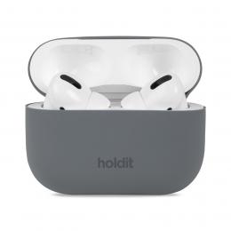 holdit AirPods Pro 1/2 Skal Silikon Space Gray
