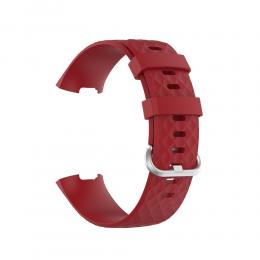  Armband Fitbit Charge 3 / 4 Röd - Teknikhallen.se