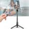 Selfie Stick Tripod 106 cm Trdls Bluetooth Svart