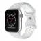 Sportarmband Dual-Color Apple Watch 42/44/45/49 mm (S/M) Gr/Vit