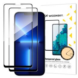 Wozinsky iPhone 14 / 13 / 13 Pro 2-PACK Skärmskydd Heltäckande Härdat Glas