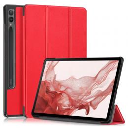 Samsung Galaxy Tab S9 Fodral Tri-Fold Röd