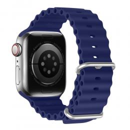 DUX DUCIS Apple Watch 42/44/45/49 mm Armband Wave Design Blå
