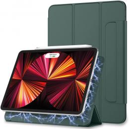 iPad Pro 11 (2021) - 2in1 Magnet Tri-Fold Fodral - Mörk Grön