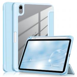iPad Mini (2021) Fodral Tri-Fold Hybrid Pennhållare Sky Blue