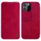 iPhone 13 Pro - NILLKIN Qin CamShield Lder Fodral - Rd