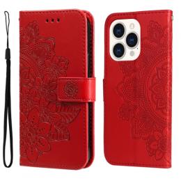 iPhone 14 Pro Fodral Mandala Blossom Röd